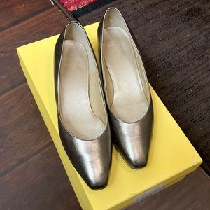 Dark Gold Cody flat shoe for anytime work/play